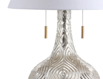 Highland 30.75" Gourd Glass LED Table Lamp - JONATHAN Y